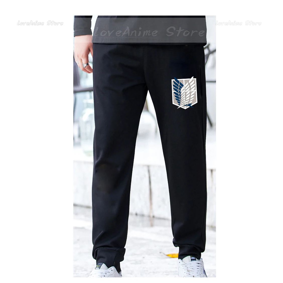 Anime Trousers Attack On Titan Long Pants Men's Full Length Casual Sweatpants Fleece Harajuku Unisex Pants