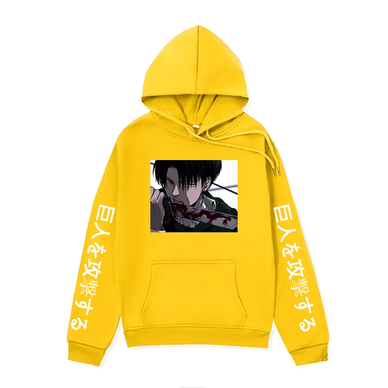 Attack on Titan Hoodie Anime Oversized Sweatshirts Printed Streetwear Fleece Hoodies Casual Loose Men's Clothes Women Clothing