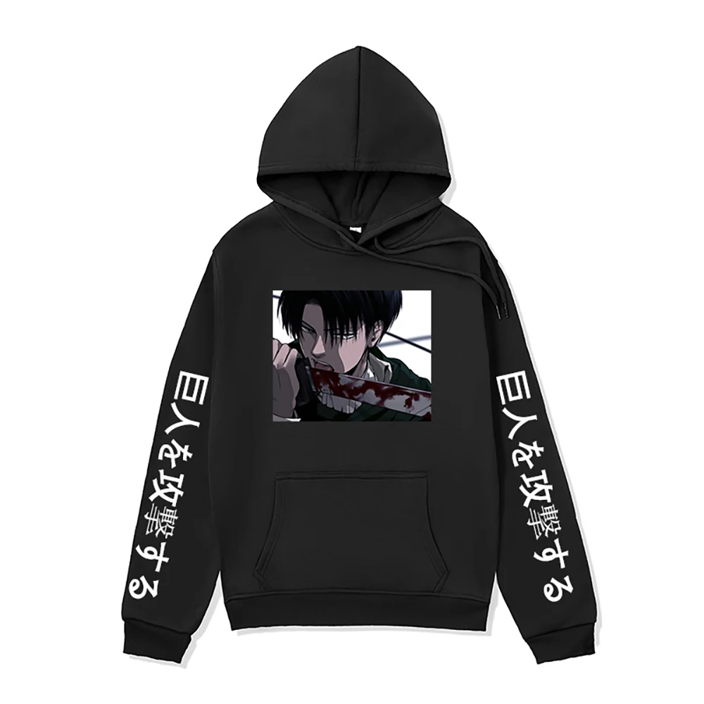 Attack on Titan Hoodie Anime Oversized Sweatshirts Printed Streetwear Fleece Hoodies Casual Loose Men's Clothes Women Clothing