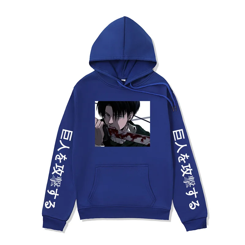 Attack on Titan Hoodie Anime Oversized Sweatshirts Printed Streetwear Fleece Hoodies Casual Loose Men's Clothes Women Clothing