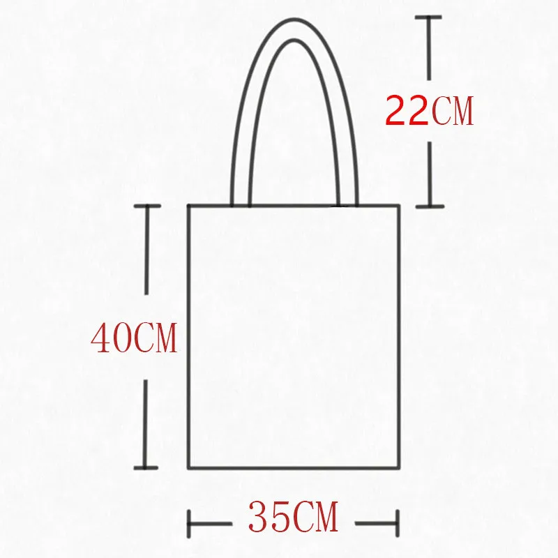 Anime Attack on Titan Funny Shopping Bag Women Canvas Shoulder Bag Female Ulzzang Eco Large-Capacity