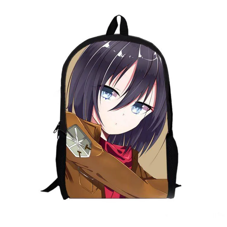 Fashion Japanese Cartoon Shingeki no Kyojin Attack on Titan Cosplay Backpack Schoolbag Travel Shoulders Bag Free Shipping