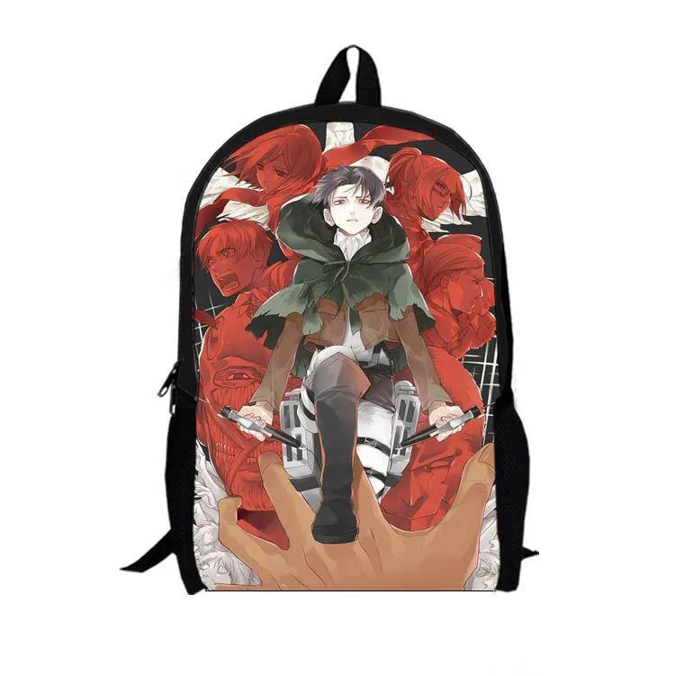 Fashion Japanese Cartoon Shingeki no Kyojin Attack on Titan Cosplay Backpack Schoolbag Travel Shoulders Bag Free Shipping