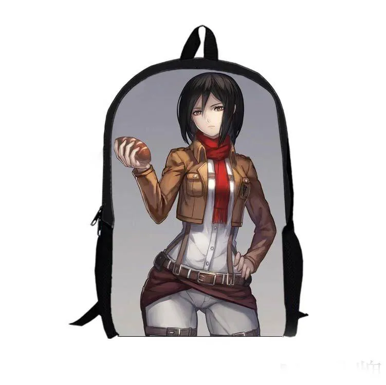 Fashion Japanese Cartoon Shingeki no Kyojin Attack on Titan Cosplay Backpack Schoolbag Travel Shoulders Bag Free Shipping