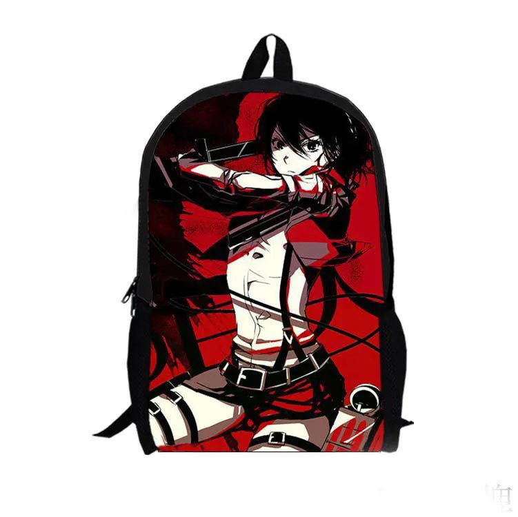 Fashion Japanese Cartoon Shingeki no Kyojin Attack on Titan Cosplay Backpack Schoolbag Travel Shoulders Bag Free Shipping