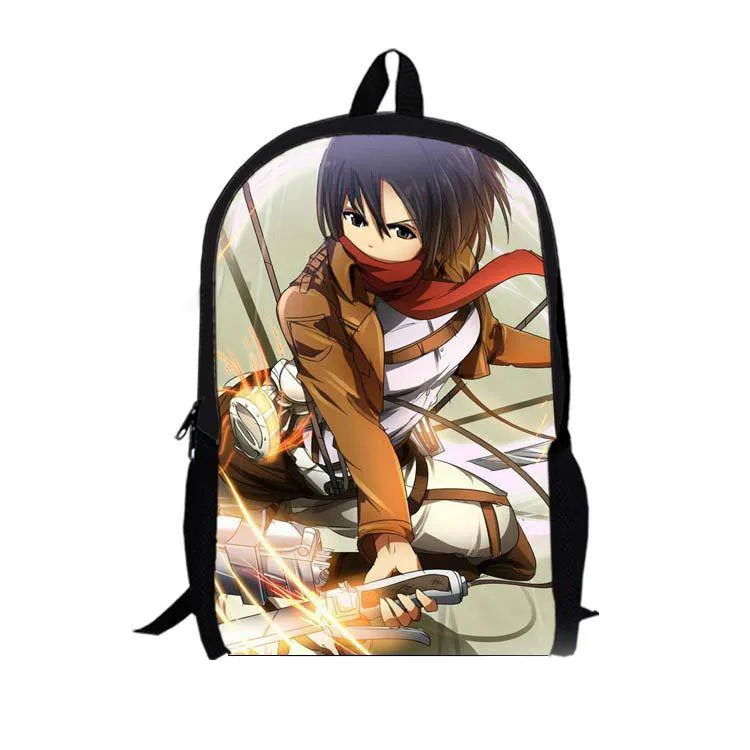 Fashion Japanese Cartoon Shingeki no Kyojin Attack on Titan Cosplay Backpack Schoolbag Travel Shoulders Bag Free Shipping