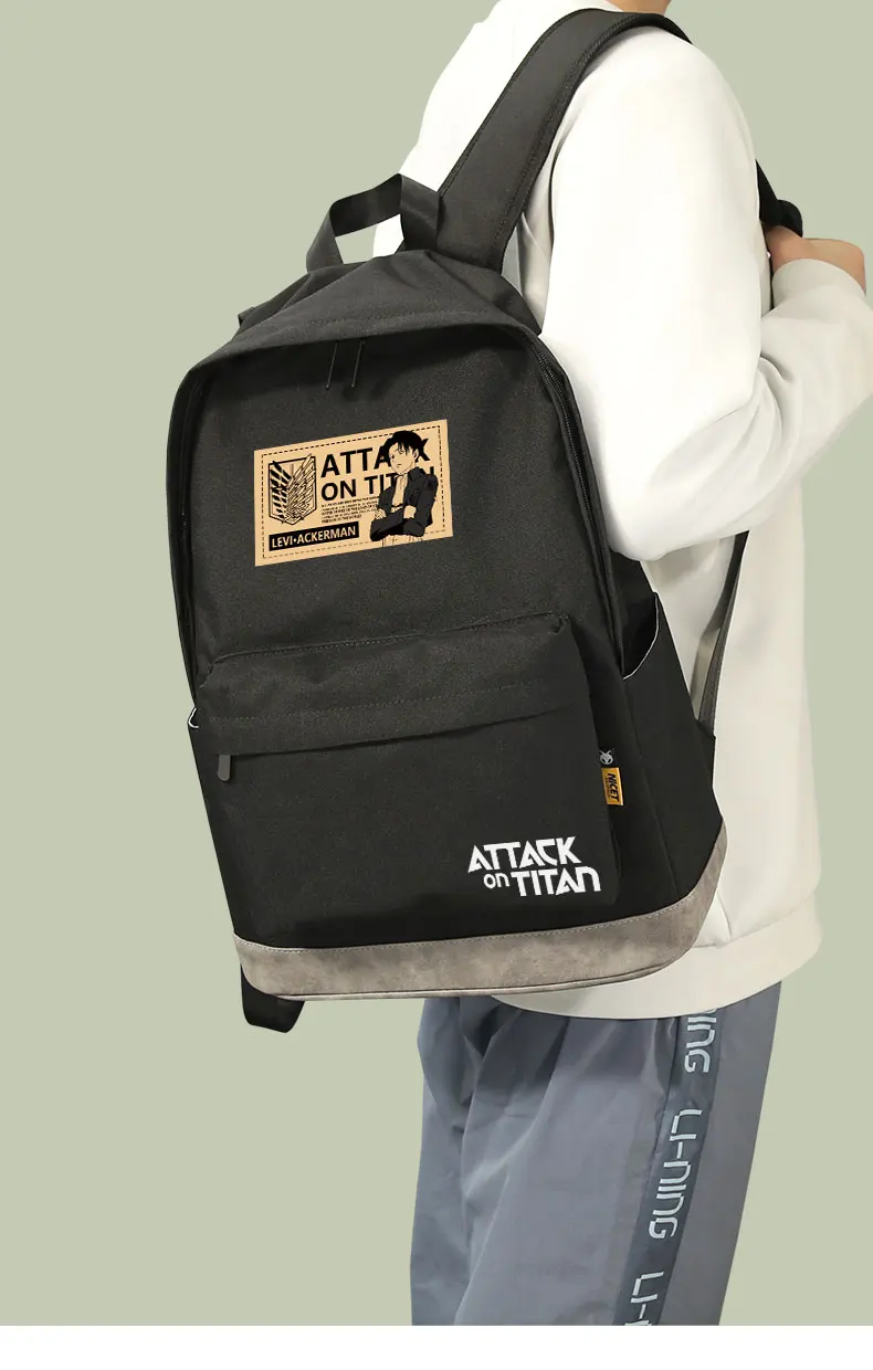 Attack on Titan School Bag for Students Boys Girls Backpack for Teenagers 14 Inch Laptop Large Capacity Bags