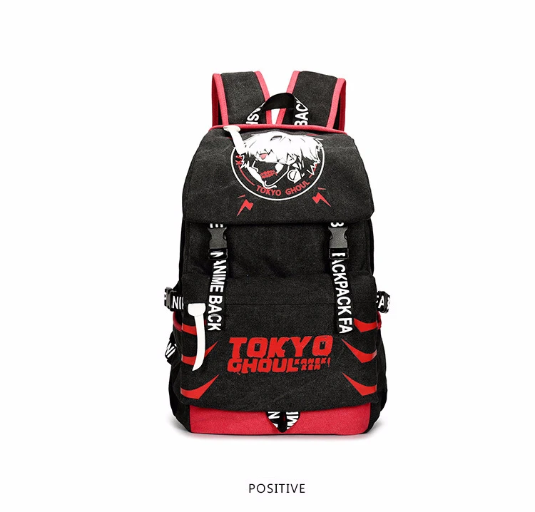 Attack on Titan Tokyo Ghoul Gintama Canvas Backpack Travel Schoolbag Large Capacity Rucksack Shoulder School Bag Mochila Escolar