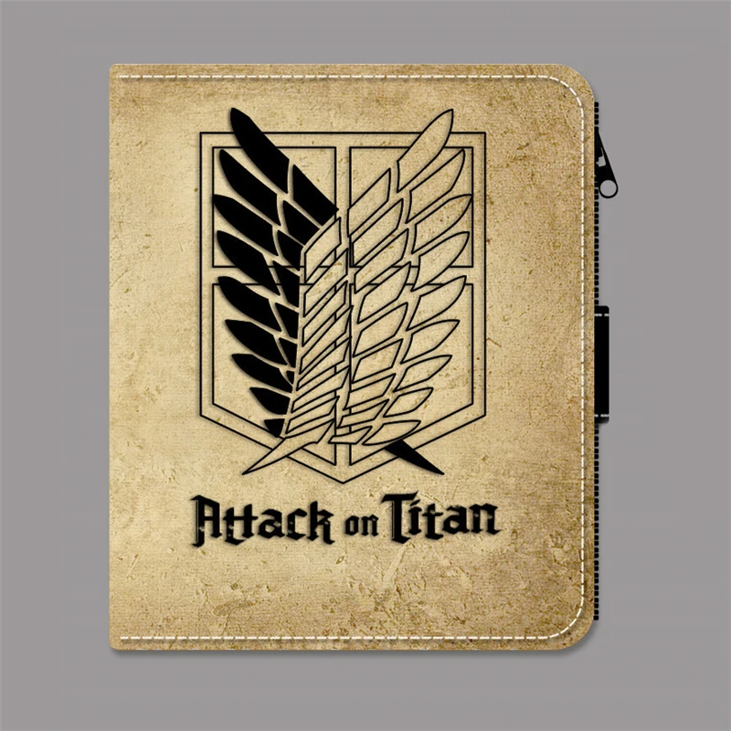 Anime Attack on Titan Death Note Fairy Tail Short Cartoon Credit Card Holders Wallet Coin Purse