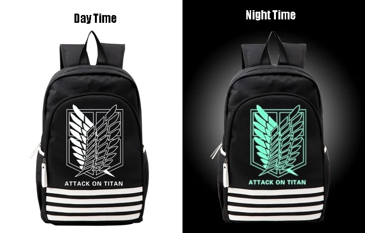 Attack on Titan Shoulder Bag Japan Anime Men Women Backpack Bookbag Mochila for School Teenagers