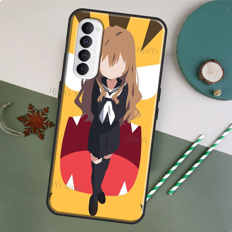 Toradora Taiga aisaka For OPPO A52 A72 A83 A91 A5 A9 A53 A31 2020 F5 F7 Reno 4 Pro 2Z A5S A1K A15 Phone Case