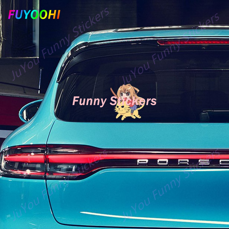 FUYOOHI Funny Stickers Exterior Accessories Windows Toradora Fine Decal Laptop Car