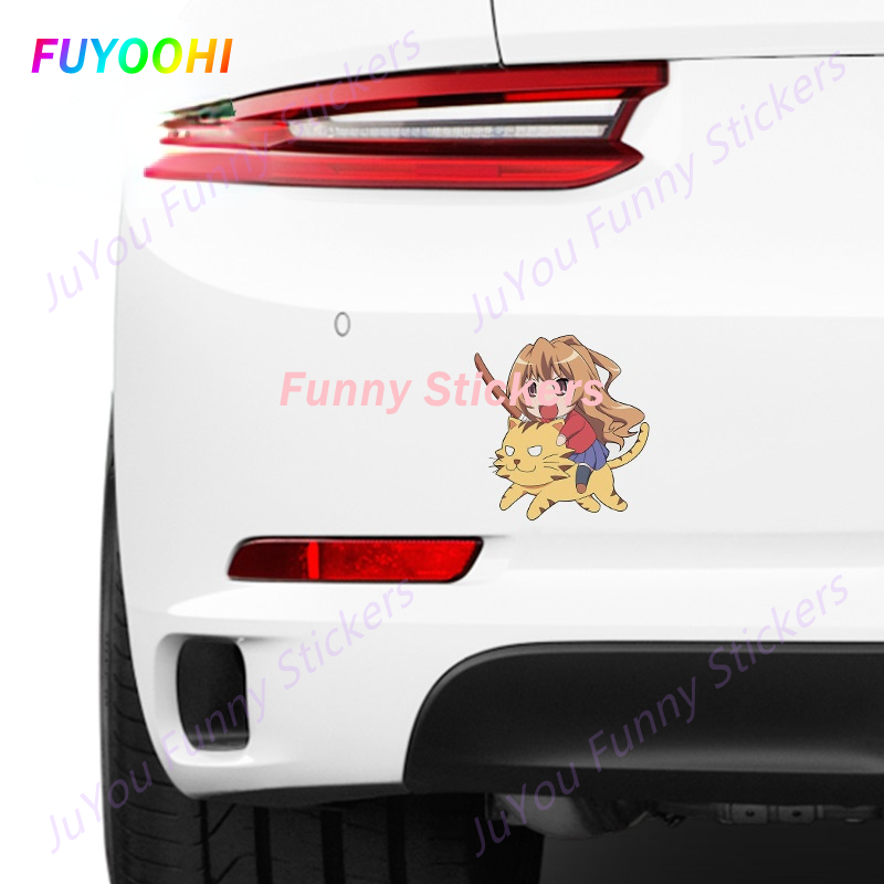 FUYOOHI Funny Stickers Exterior Accessories Windows Toradora Fine Decal Laptop Car