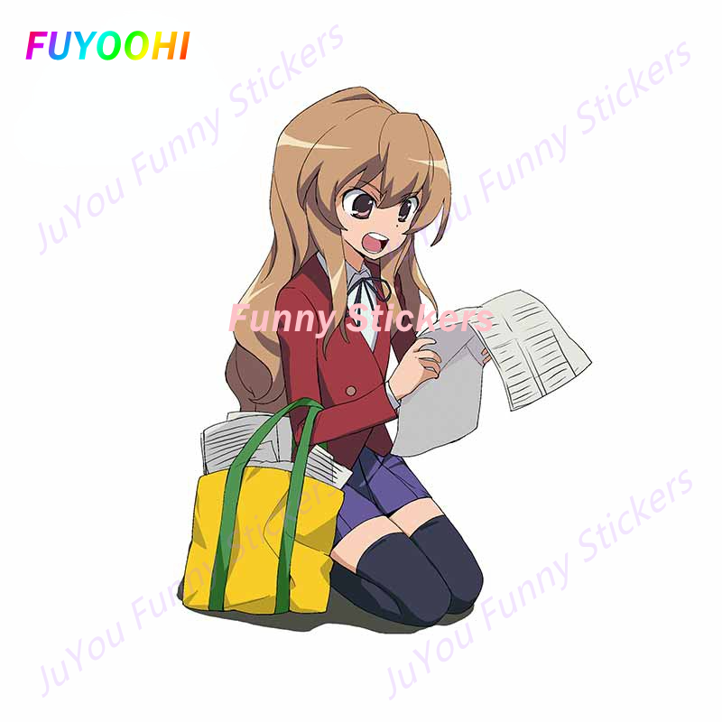 FUYOOHI Funny Stickers Exterior Accessories Windows Toradora Fine Decal Laptop Car