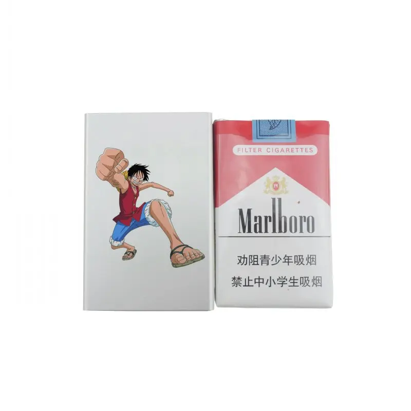 ONE PIECE Monkey D. Luffy Diy Aluminium Metal Cigarette Case