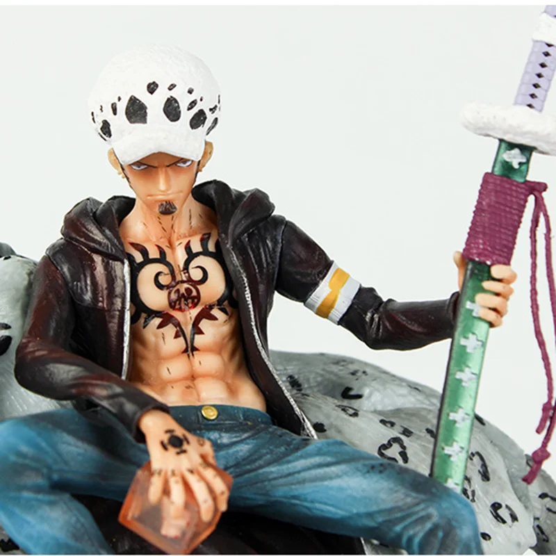 One Piece Figure Oversized Trafalgar D GK Oka Shichibukai 27cm PVC