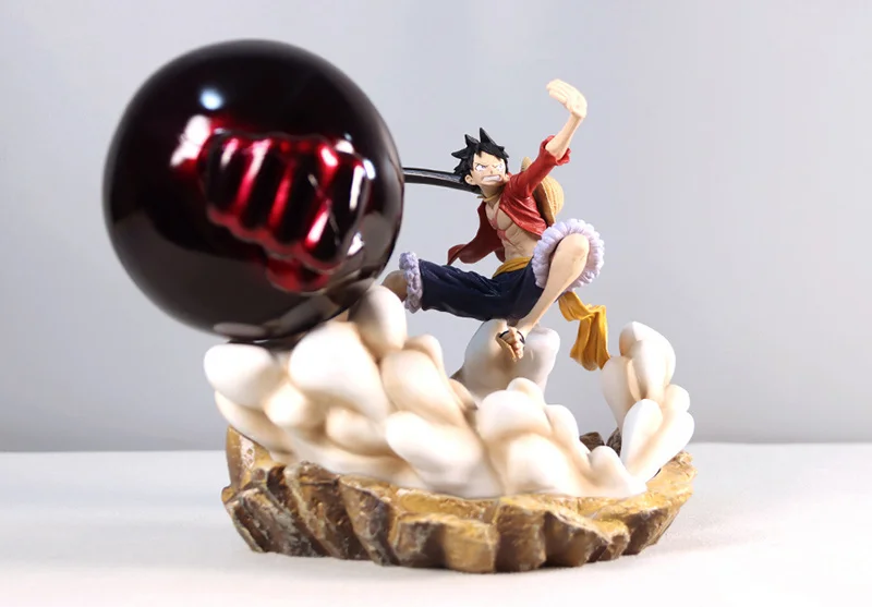 One Piece Figure GK Straw Hat Monkey D Luffy Model Action 17cm PVC