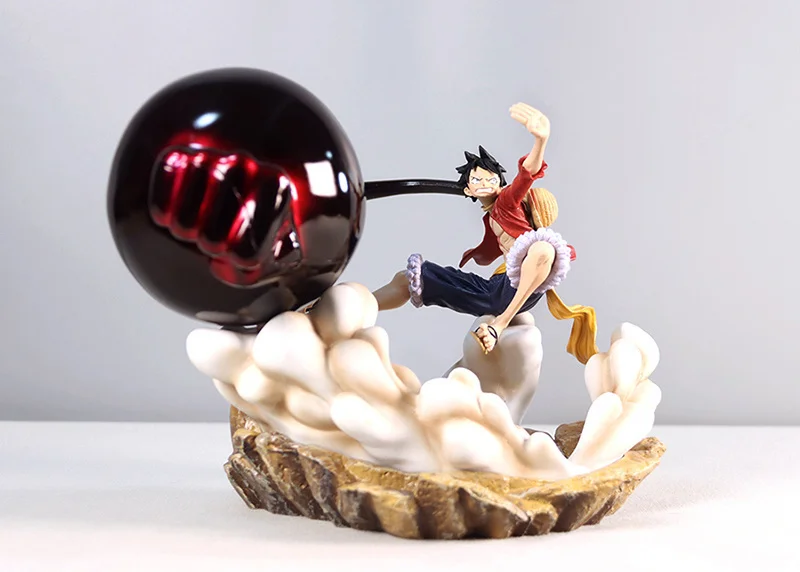 One Piece Figure GK Straw Hat Monkey D Luffy Model Action 17cm PVC