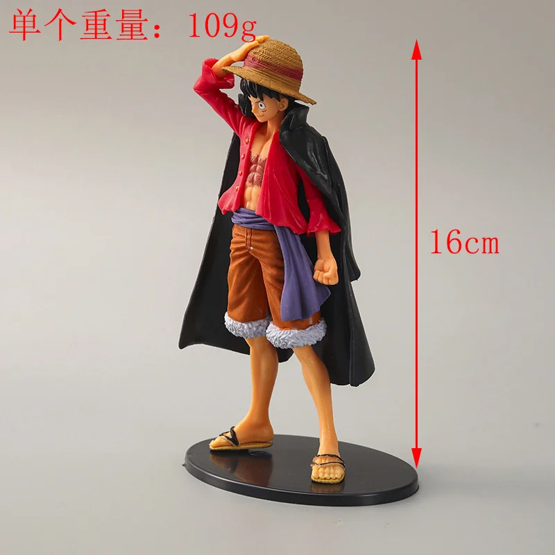 16cm One Piece Monkey D Luffy Model Action Figure Straw Hat PVC