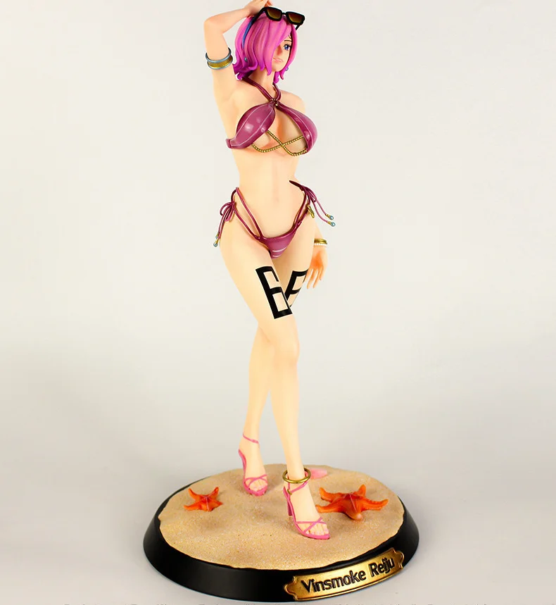 One Piece Figure GK Poison Pink Vinsmoke Reiju Action Figure 30cm