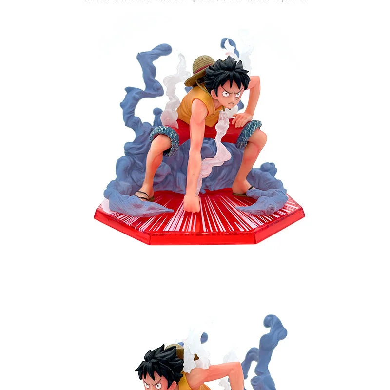 One Piece GK Monkey D Luffy Action Figure Toys Straw Hat Luffy Figurine 12cm