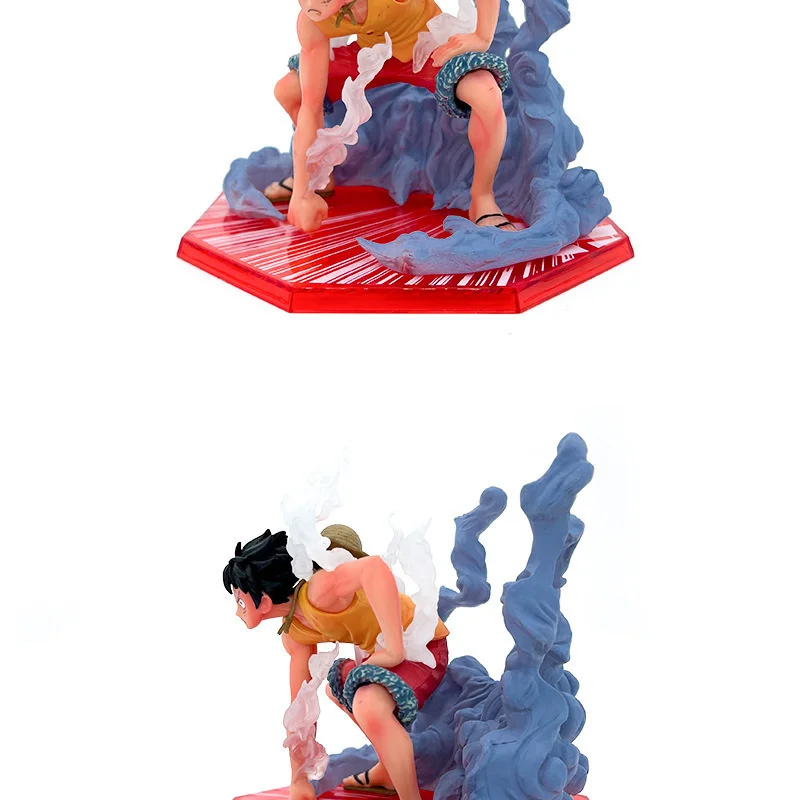 One Piece GK Monkey D Luffy Action Figure Toys Straw Hat Luffy Figurine 12cm