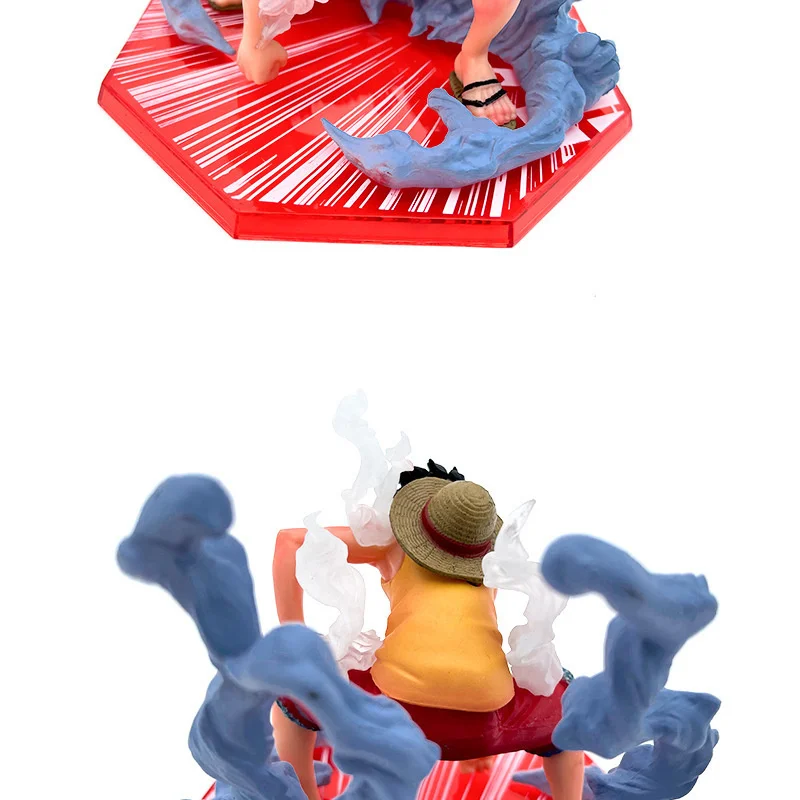 One Piece GK Monkey D Luffy Action Figure Toys Straw Hat Luffy Figurine 12cm