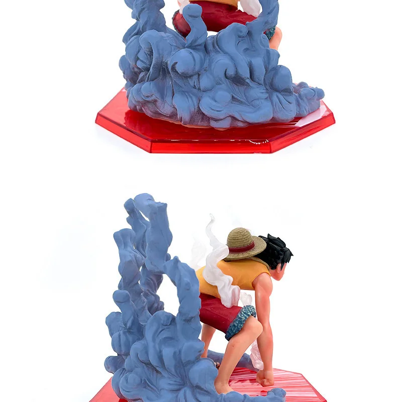 One Piece GK Monkey D Luffy Action Figure Toys Straw Hat Luffy Figurine 12cm