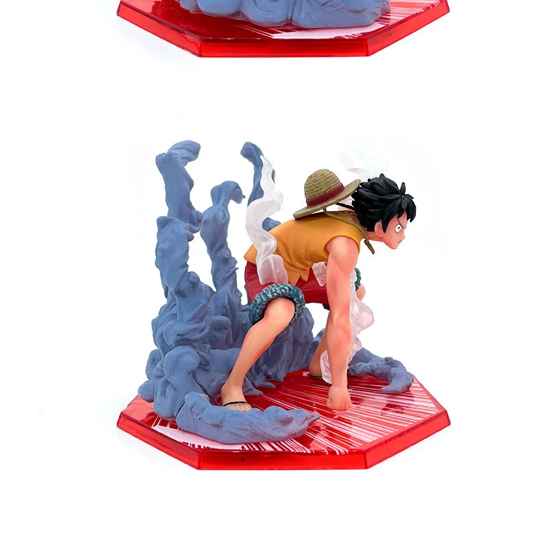 One Piece GK Monkey D Luffy Action Figure Toys Straw Hat Luffy Figurine 12cm