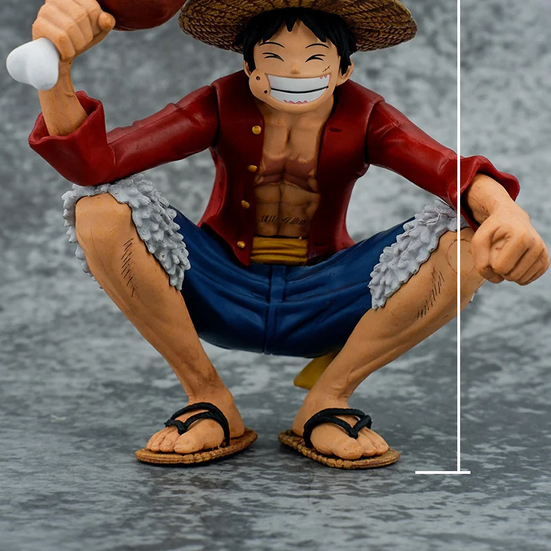 15cm Monkey D Luffy One Piece Action Figure Straw Hat