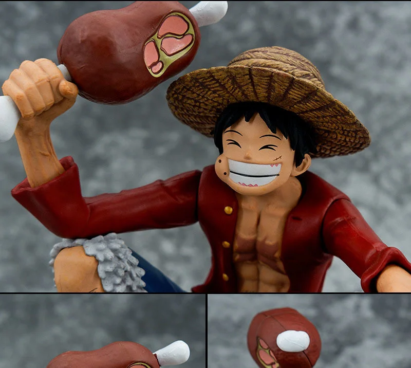 15cm Monkey D Luffy One Piece Action Figure Straw Hat