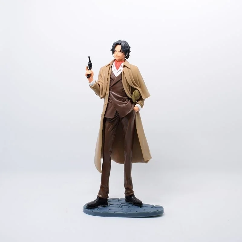 One Piece Figure Anime Action GK Ace Figma Mrrco Model 24cm PVC Detective Suit