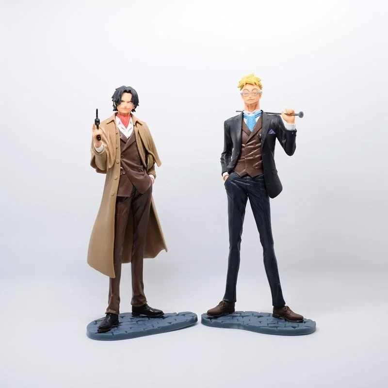 One Piece Figure Anime Action GK Ace Figma Mrrco Model 24cm PVC Detective Suit