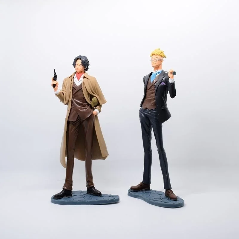 One Piece Figure Anime Action GK Ace Figma Mrrco Model 24cm PVC Detective Suit