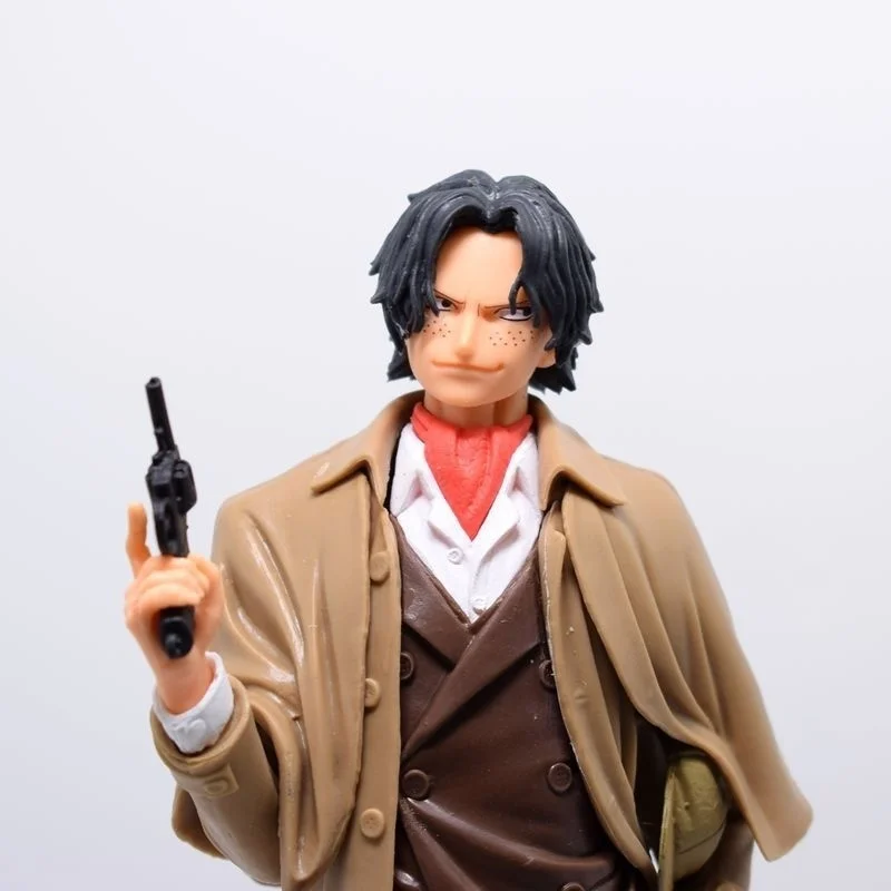 One Piece Figure Anime Action GK Ace Figma Mrrco Model 24cm PVC Detective Suit