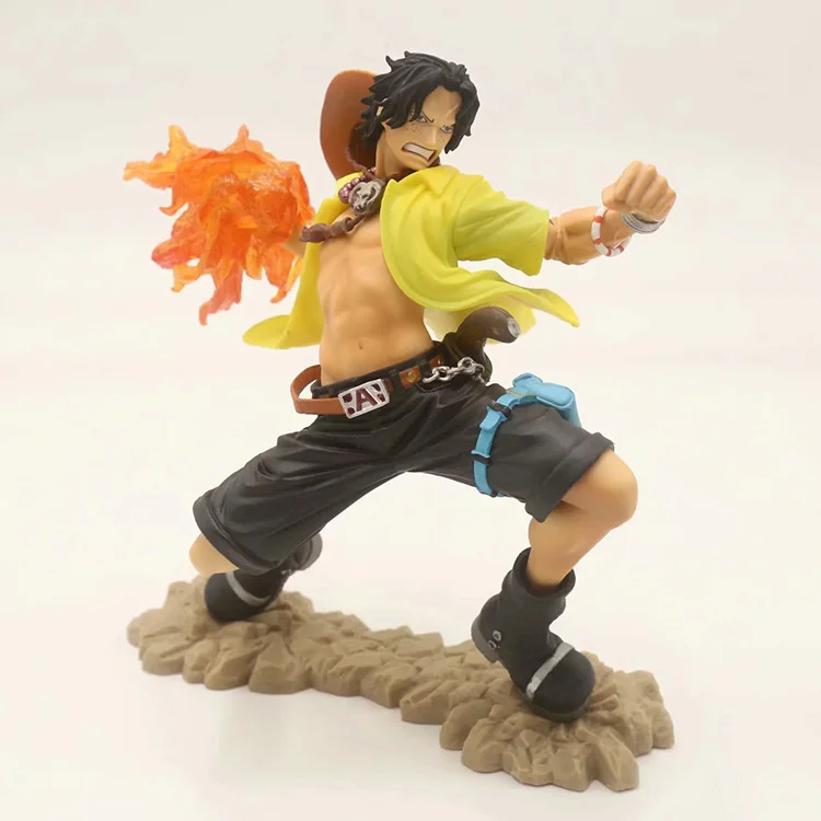 One Piece Fire Fist Portgas D Ace Action Figure 15CM PVC Model Monkey D Luffy Figma