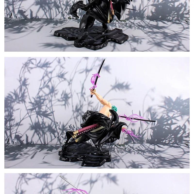 2 Colors One Piece Animation Action Figure Roronoa Zoro Model 26cm PVC