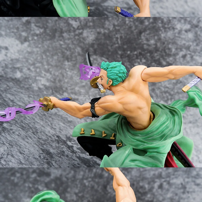 2 Colors One Piece Animation Action Figure Roronoa Zoro Model 26cm PVC