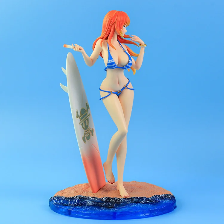 One Piece Figure Swimsuit Nami Sexy Girl Figurine Toys 33cm