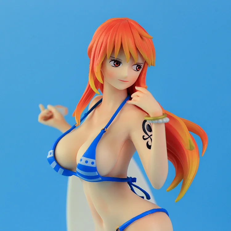 One Piece Figure Swimsuit Nami Sexy Girl Figurine Toys 33cm