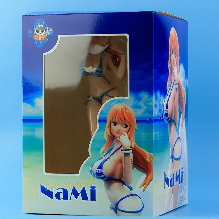 One Piece Figure Swimsuit Nami Sexy Girl Figurine Toys 33cm