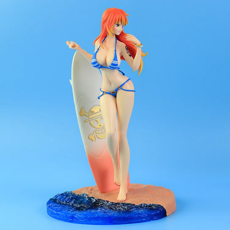 One Piece Figure Swimsuit Nami Sexy Girl Figurine Toys 33cm