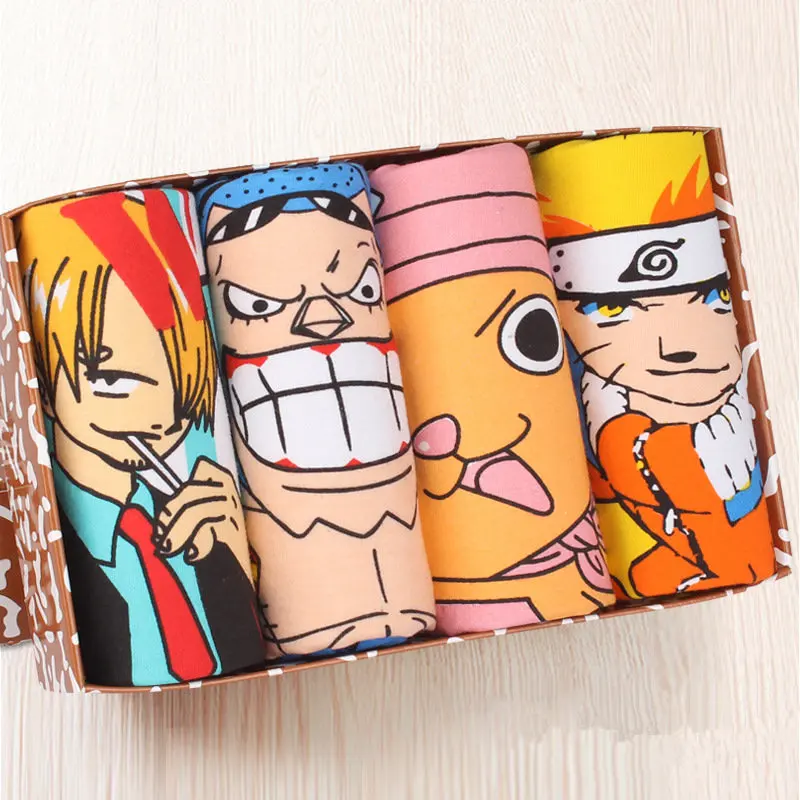 One Piece Luffy Cartoon Boxer Shorts Cotton