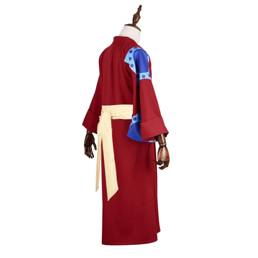 Red Kimono One Monkey Luffy Piece Cosplay Costume