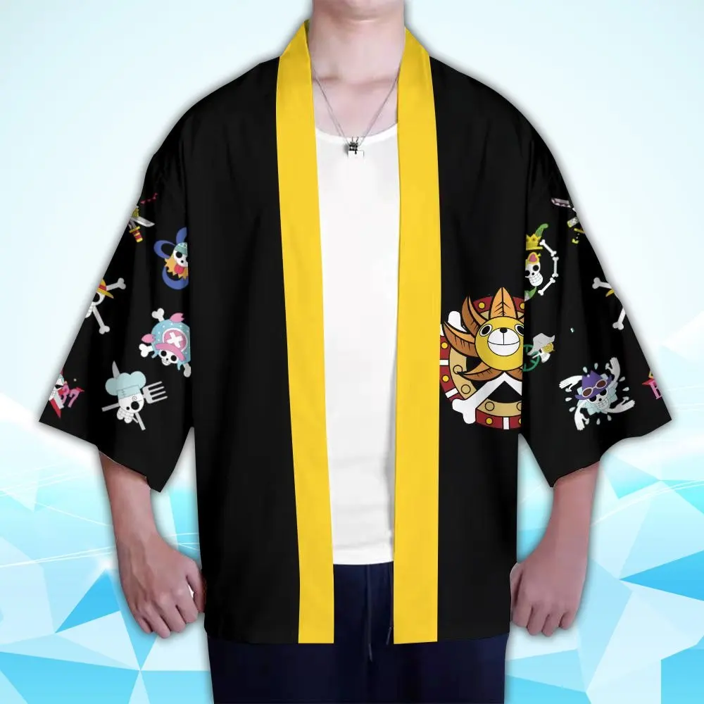 ONE PIECE Roronoa Zoro Kimono Monkey D Luffy Haori Teens Jacket Edward Newgate