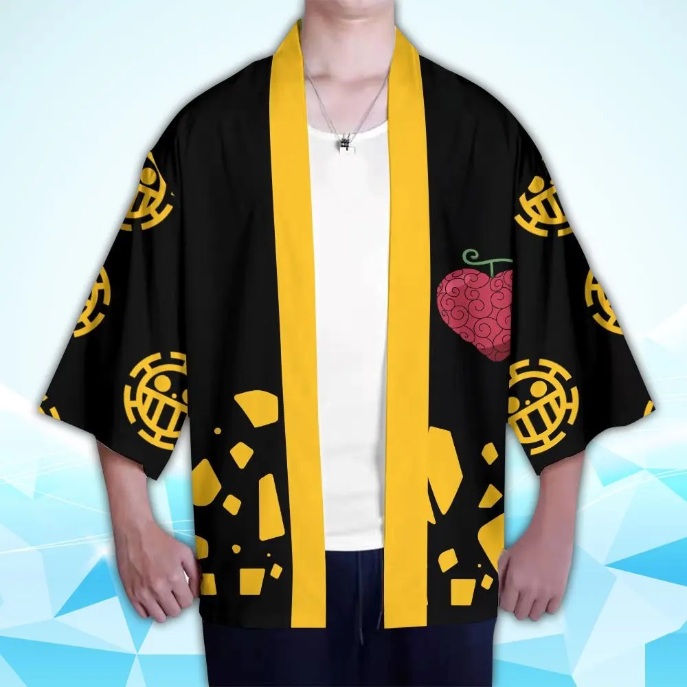 ONE PIECE Roronoa Zoro Kimono Monkey D Luffy Haori Teens Jacket Edward Newgate