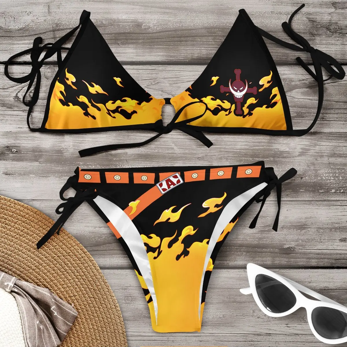 ONE PIECE Portgas D Ace Swimsuit Women Bikini