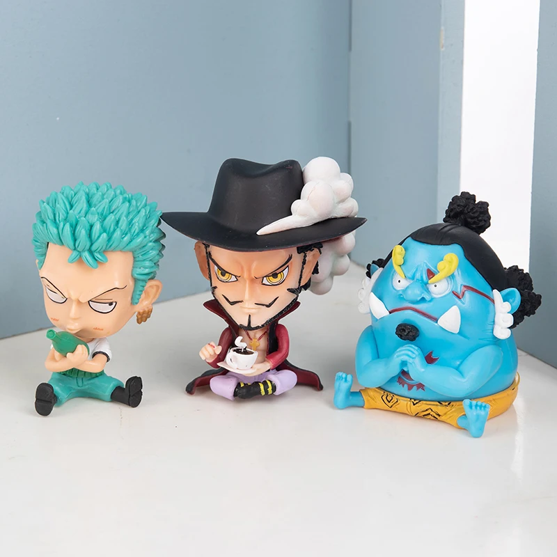 One Piece 16 Style Q Version Figure Model Luffy Zoro Sanji Nano Usopp Hancock Brook PVC