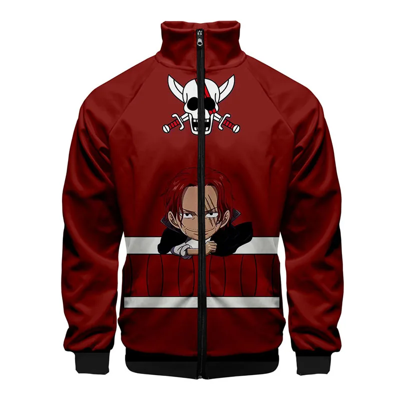 ONE PIECE Print Q Version 3d Stand Collar Hoodie