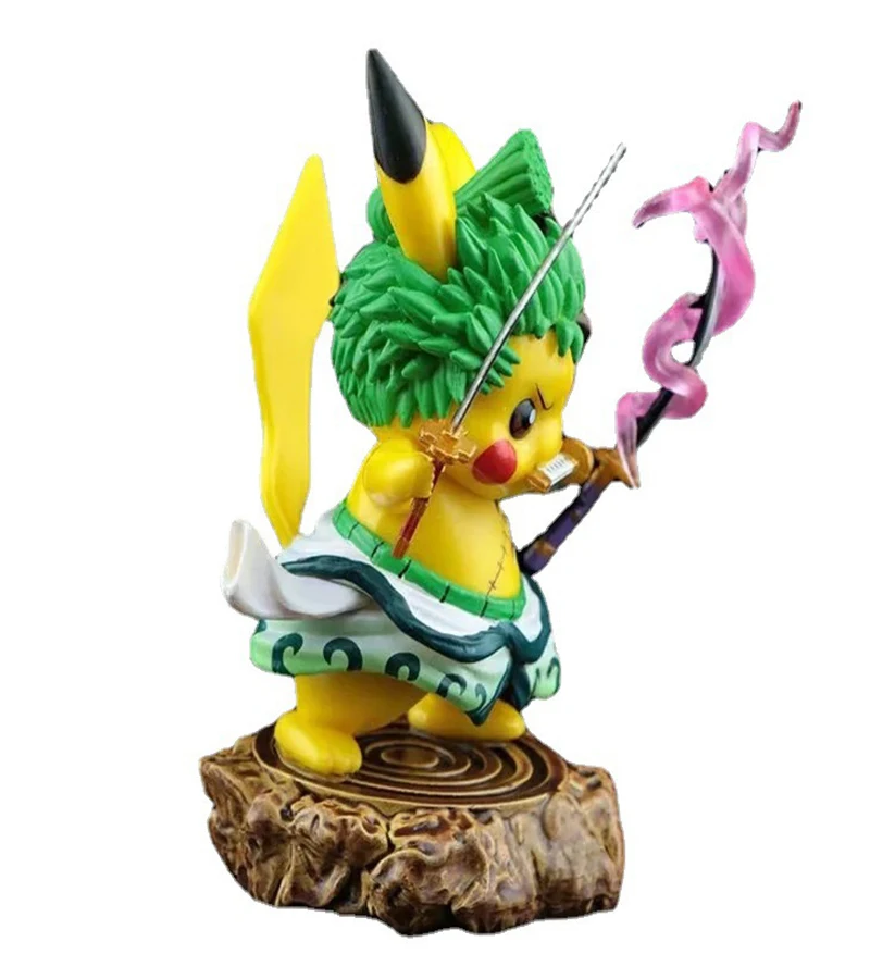 PVC 4"  Kawaii Pikachu Roronoa  Zoro Action Figure